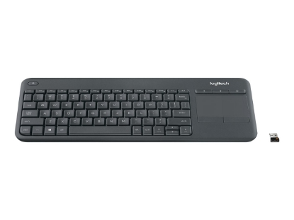 Obrázek LOGITECH 920-007151 K400 Plus bezdrátová klávesnice s touchpadem CZ + SK černá