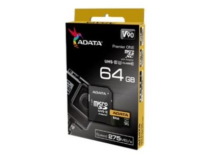 Obrázek ADATA AUSDX64GUII3CL10-CA1 microSDXC 64GB Class 10 read/write 275/155MBps