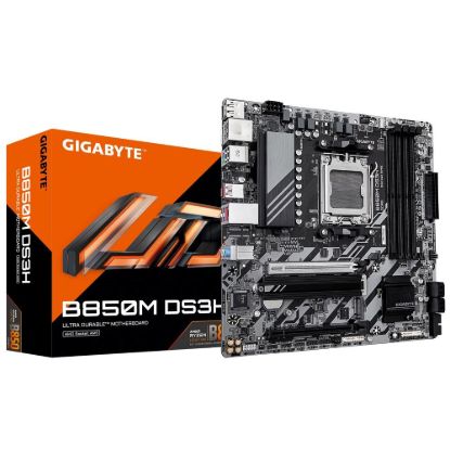 Obrázek GIGABYTE MB Sc AM5 B850M DS3H, AMD B850, 4xDDR5, 2xDP, 1xHDMI, mATX