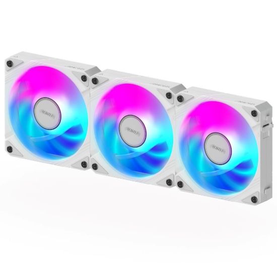 Obrázek GIGABYTE ventilátor AORUS EZ CHAIN FAN ICE 3-PACK, 3x120mm, bílá