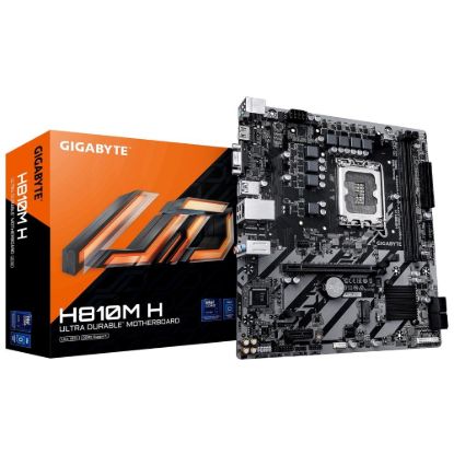 Obrázek GIGABYTE MB Sc LGA1851 H810M H, Intel H810, 2xDDR5, 1xHDMI, 1xVGA, mATX