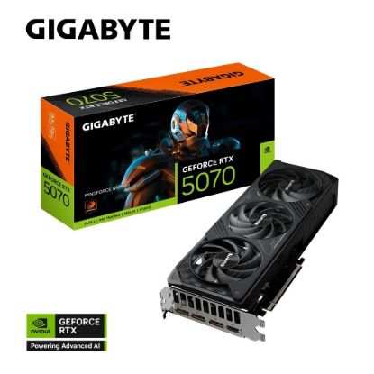 Obrázek GIGABYTE VGA NVIDIA GeForce RTX 5070 WINDFORCE 12G, 12G GDDR7, 3xDP, 1xHDMI