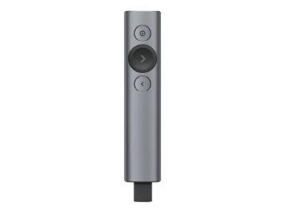 Obrázek Logitech prezentér Spotlight Plus, Bezdrátový, Bluetooth, tmavě šedá