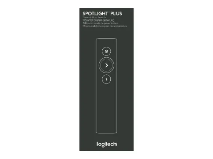 Obrázek Logitech prezentér Spotlight Plus, Bezdrátový, Bluetooth, tmavě šedá