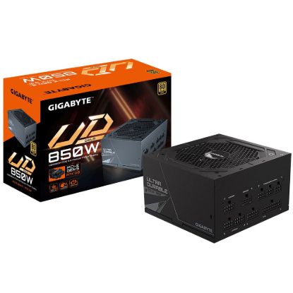Obrázek GIGABYTE zdroj UD850GM PG5, 850W, 80+ Gold, 120mm fan, černá