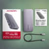 Obrázek AXAGON HMC-12GM2, USB 10Gbps hub, 3x USB-A, USB-C, HDMI, DP, RJ-45 GLAN, M.2