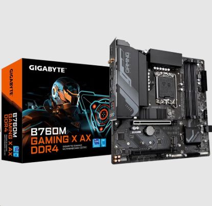 Obrázek BAZAR - GIGABYTE MB Sc LGA1700 B760M GAMING X AX DDR4, Intel B760, 4xDDR4, 1xDP, 1xHDMI, WI-FI, mATX - Po opravě (Bez př