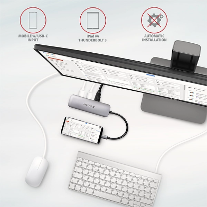 Obrázek AXAGON HMC-5, USB 3.2 Gen 1 hub, porty 2x USB-A, HDMI, SD/microSD slot, PD 100W