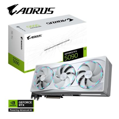 Obrázek GIGABYTE VGA NVIDIA GeForce RTX 5090 STEALTH ICE 32G, 32G GDDR7, 3xDP, 1xHDMI