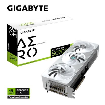 Obrázek BAZAR - GIGABYTE VGA NVIDIA GeForce RTX 5070 Ti AERO OC 16G, 16G GDDR7, 3xDP, 1xHDMI - Po opravě (Komplet)