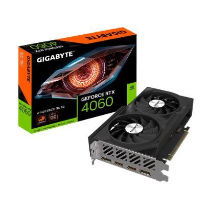 Obrázek BAZAR - GIGABYTE VGA NVIDIA GeForce RTX 4060 WINDFORCE OC 8G, 8G GDDR6, 2xDP, 2xHDMI - Po opravě (Bez příšlušenství)