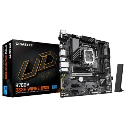 Obrázek GIGABYTE MB Sc LGA1700 B760M DS3H WIFI6E GEN5, Intel B760, 4xDDR5, 2xDP, 1xHDMI, mATX