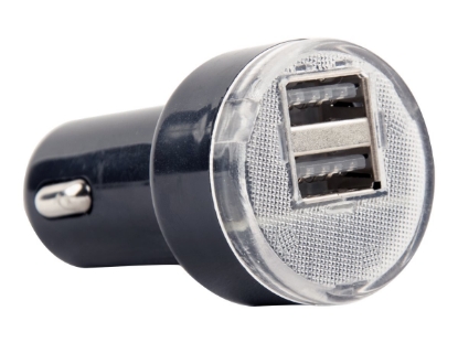 Obrázek GEMBIRD EG-U2C2A-CAR-02 2-port USB car charger 2.1 A black