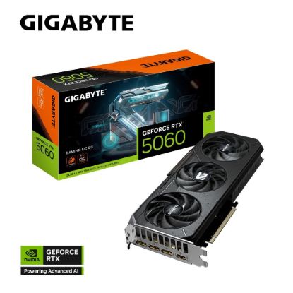 Obrázek BAZAR - GIGABYTE VGA NVIDIA GeForce RTX 5060 GAMING OC 8G, 8G GDDR7, 3xDP, 1xHDMI - Poškozený obal (Komplet)
