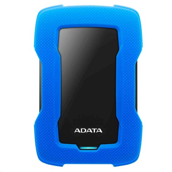 Obrázek ADATA Externí HDD 1TB 2,5" USB 3.1 HD330, BLUE COLOR BOX, modrý (gumový, nárazu odolný)