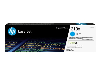 Obrázek HP 219X High Yield Cyan Original LaserJet Toner Cartridge