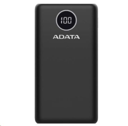 Obrázek ADATA PowerBank P20000QCD - externí baterie pro mobil/ tablet 20000mAh, 2, 1A, černá (74Wh)