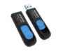 Obrázek ADATA Flash Disk 256 GB UV128, USB 3.1 Dash Drive (R: 90/ W: 40 MB/ s) černá/ modrá