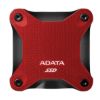 Obrázek ADATA Externí SSD 512 GB SD620, USB Micro- B, USB 3.2 Gen 2, R: 520/ W: 460MB/ s, červená