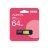 Obrázek ADATA Flash Disk 64 GB UC300, USB- C 3.2, černo- zelená