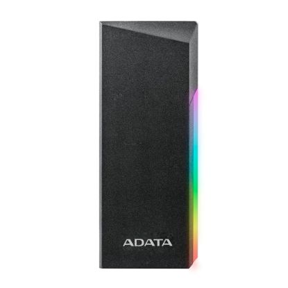 Obrázek ADATA Externí box pro M.2 EC700G, USB- C 3.2 Gen 2, M.2 2230 / 2242 / 2280, RGB, černá