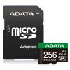 Obrázek ADATA MicroSDXC karta 256 GB Speed Plus, U3, C10, A2, V30 (R: 180/ W: 160 MB/ s) + SD adaptér