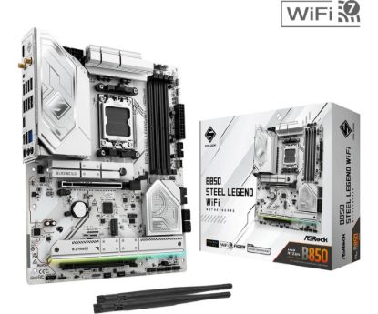 Obrázek ASRock MB Sc AM5 B850 Steel Legend WiFi, AMD B850, 4xDDR5, 1xHDMI, WiFi, ATX
