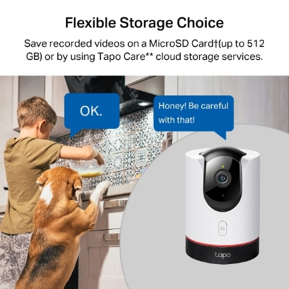 Obrázek TP-LINK TAPO C225 Tapo Pan/Tilt AI Home Security Wi-Fi Camera 2K 2560x1440 4MP Starlight Sensor 2.4GHz Wi-Fi 802.11b/g/n 12V/1A Powe