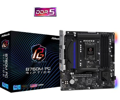 Obrázek BAZAR - ASRock MB Sc LGA1700 B760M PG RIPTIDE, Intel B760, 4xDDR5, 1xDP, 1xHDMI, mATX - Po opravě (Bez příšlušenství)
