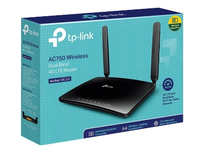 Obrázek TP-LINK Archer MR200 WiFi AC750 4G LTE Modem Router 3x LAN WAN/LAN SIM slot