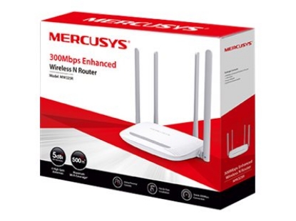 Obrázek TP-LINK MERCUSYS MW325R Wireless 802.11n/300Mbps 3xLAN 1xWAN 4 antennas 2T2R Qualcomm