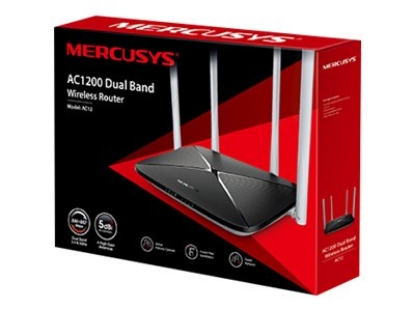 Obrázek TP-LINK MERCUSYS AC12 AC1200 Dual Band WiFi 802.11ac router 4xLAN 1xWAN 4x antennas