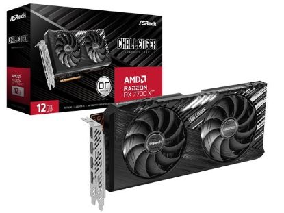 Obrázek ASRock VGA AMD Radeon RX 7700 XT Challenger 12GB OC, RX 7700 XT, 12GB GDDR6, 3xDP, 1xHDMI