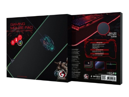 Obrázek GEMBIRD MP-GAMELED-L Gaming mouse pad with LED light effect L-size 300x800mm