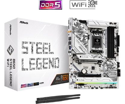 Obrázek ASRock MB Sc AM5 B650 Steel Legend WiFi , AMD B650, 4xDDR5, 1xDP, 1xHDMI, WIFI