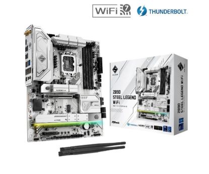 Obrázek ASRock MB Sc LGA1851 Z890 STEEL LEGEND WIFI, Intel Z890, 4xDDR5, 1xHDMI, 2xThunderbolt, WI- FI