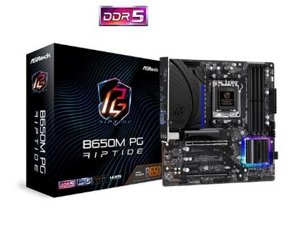 Obrázek BAZAR - ASRock MB Sc AM5 B650M PG Riptide, AMD B650, 4xDDR5, 1xDP, 1xHDMI, mATX - Po opravě (Komplet)