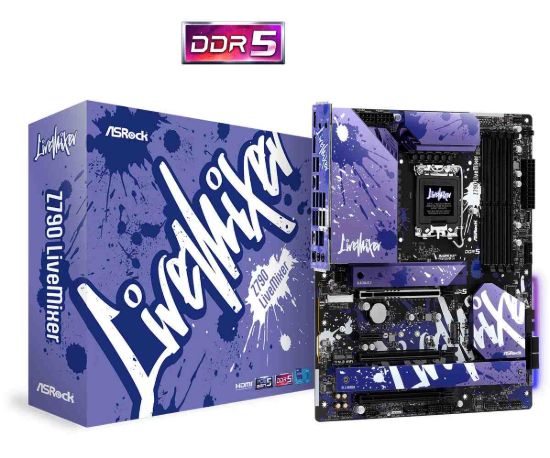 Obrázek BAZAR - ASRock MB Sc LGA1700 Z790 LIVEMIXER, Intel Z790, 4xDDR5, 1xDP, 1xHDMI - Po opravě (Komplet)