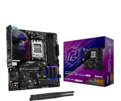 Obrázek ASRock MB Sc AM5 B850M Riptide WiFi, AMD B850, 4xDDR5, 1xDP, 1xHDMI, WiFi, mATX