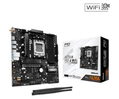 Obrázek ASRock MB Sc AM5 A620AM PRO-A WIFI, AMD A620A, 4xDDR5, 1xHDMI, WIFI