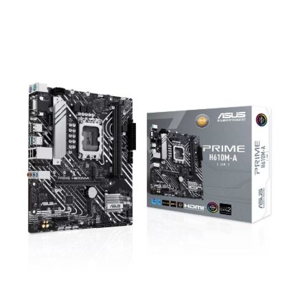 Obrázek ASUS MB Sc LGA1700 PRIME H610M- A- CSM, Intel H610, 2xDDR5, 1xDP, 1xHDMI, 1xVGA, mATX