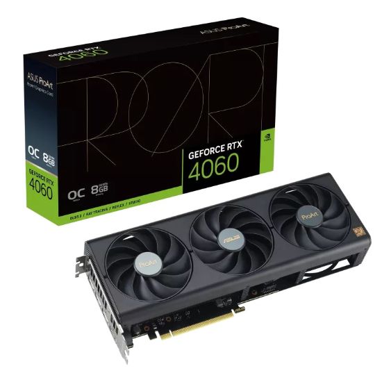 Obrázek ASUS VGA NVIDIA GeForce RTX 4060 PROART OC 8G, 8G GDDR6, 3xDP, 1xHDMI