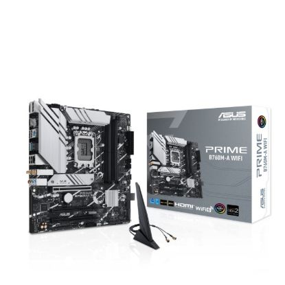 Obrázek ASUS MB Sc LGA1700 PRIME B760M- A WIFI, Intel B760, 4xDDR5, 1xDP, 2xHDMI, mATX