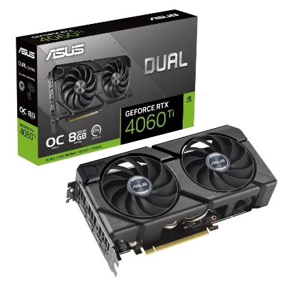 Obrázek ASUS VGA NVIDIA GeForce RTX 4060 Ti DUAL OC EVO 8G, 8G GDDR6