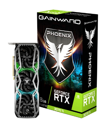 Obrázek GAINWARD GeForce RTX 3070Ti Phoenix 8GB 256-bit GDDDR6X 1575/1770MHz HDMI 2.1 3xDP 1.4a zboží po opravě vyprodej