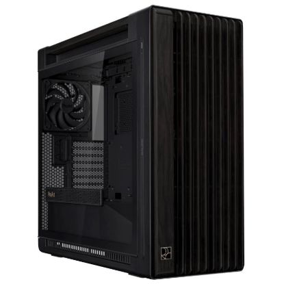 Obrázek ASUS case PROART PA602 WOOD TG PWM BLACK, Mid Tower, průhledná bočnice, černá