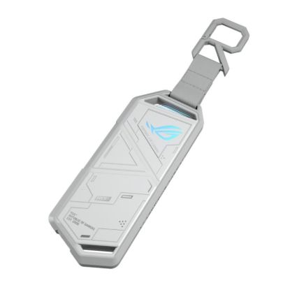 Obrázek ASUS Externí box pro SSD M.2, ROG STRIX ARION, USB- C 3.2, Délka 30- 80 mm, AURA RGB, Bílá