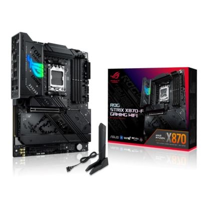 Obrázek ASUS MB Sc AM5 ROG STRIX X870-F GAMING WIFI, AMD X870, 4xDDR5, 1xDP, 1xHDMI, 1xUSB4, WiFi