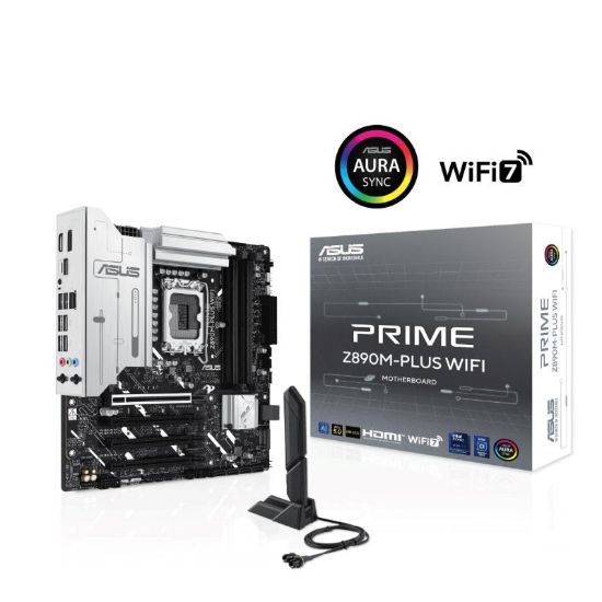 Obrázek ASUS MB Sc LGA1851 PRIME Z890M-PLUS WIFI, Intel Z890, 4xDDR5, 1xDP, 1xHDMI, 1xUSB4, WI-FI, mATX