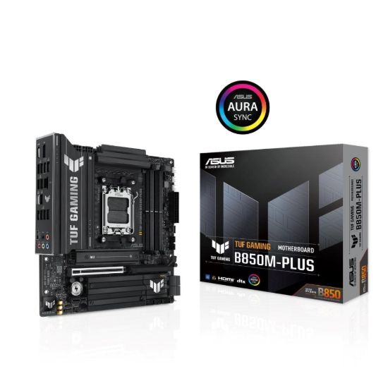 Obrázek ASUS MB Sc AM5 TUF GAMING B850M-PLUS, AMD B850, 4xDDR5, 1xDP, 1xHDMI, mATX